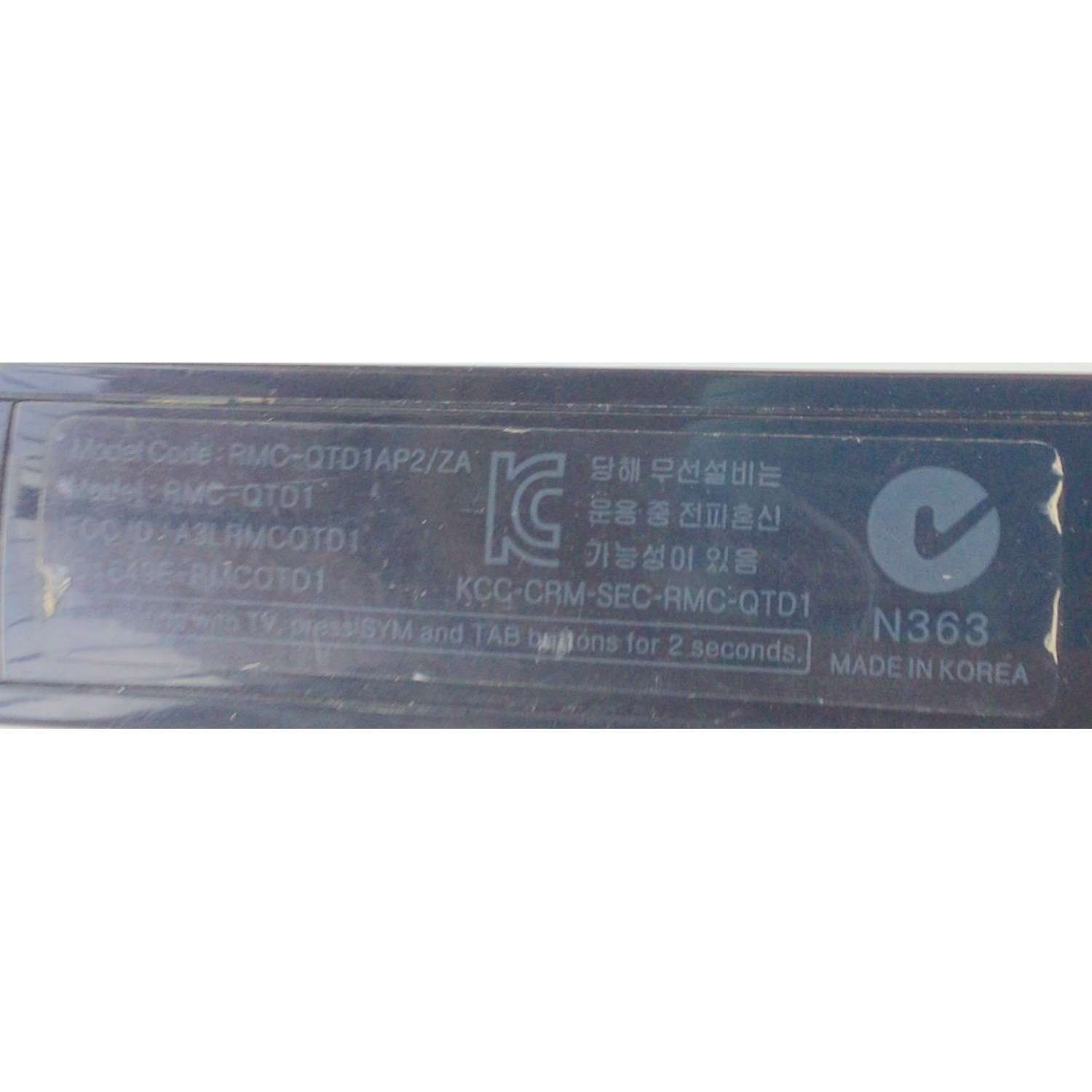CONTROL REMOTO PARA TV SAMSUNG / CON COMANDO A DISTANCIA Y TECLADO / NUMERO DE PARTE BN59-01134B / BN5901134B / 01134B / RMC-QTD1 / A3LRMCQTD1 / MODELO ""RMC-QTD1AP2/ZA	 """ - Imagen 4